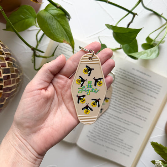 Be The Light Retro Hotel Keychain