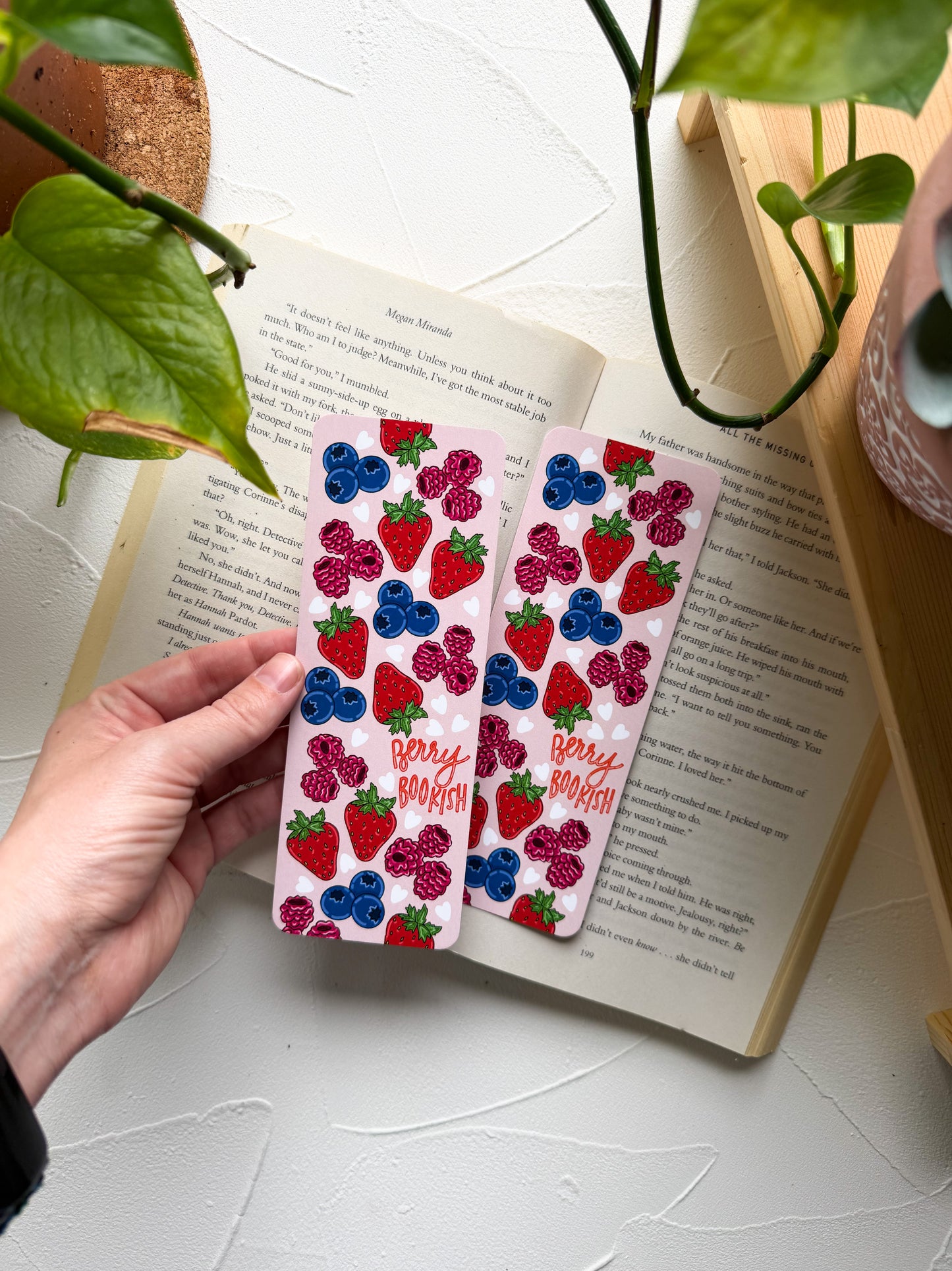 Berry Bookish Bookmark