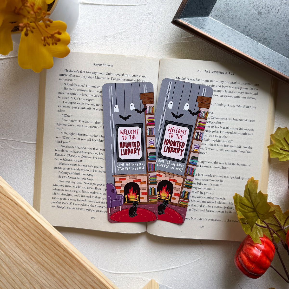 Haunted Library Bookmark