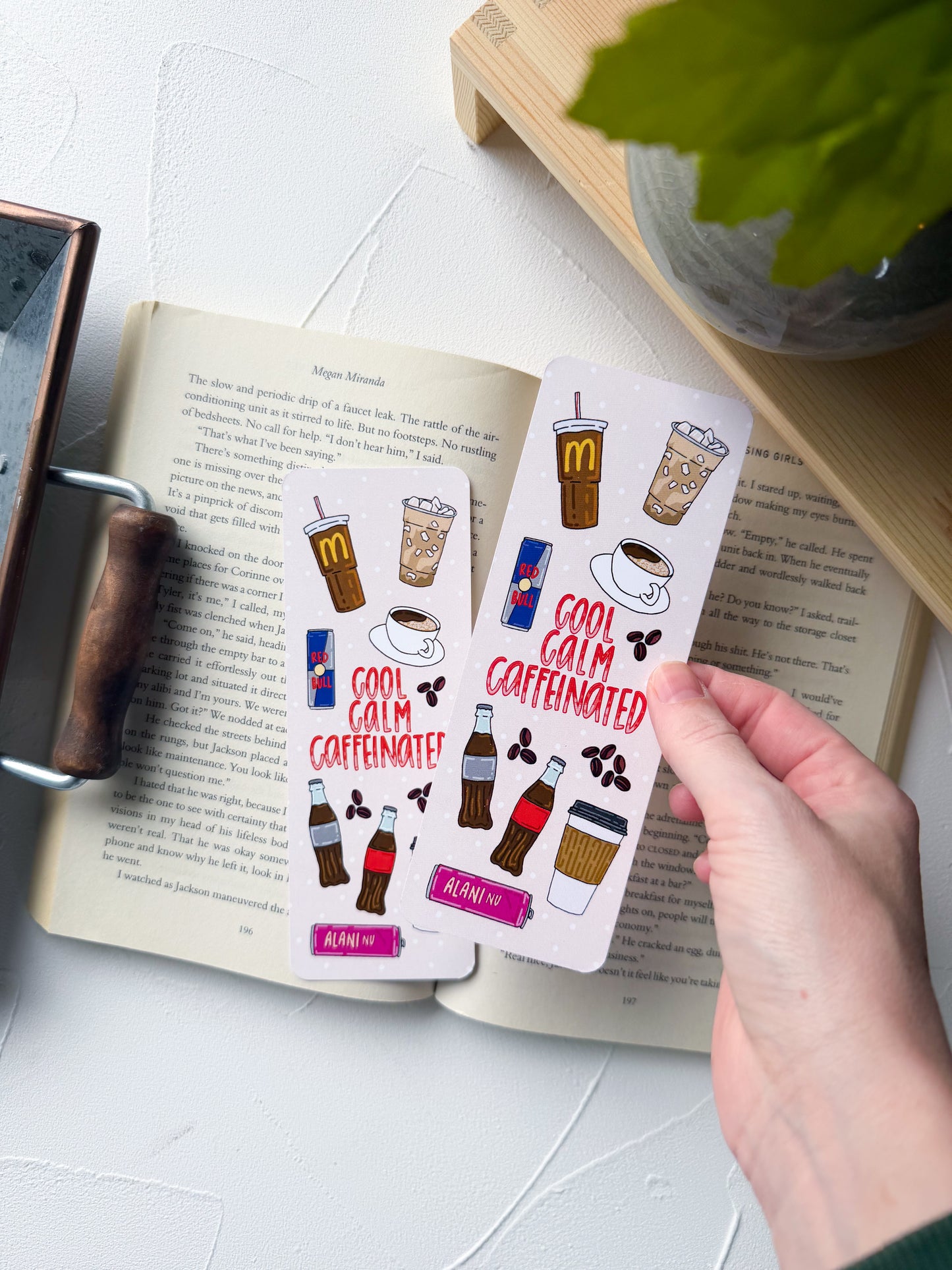 Cool Calm Caffeinated Bookmark