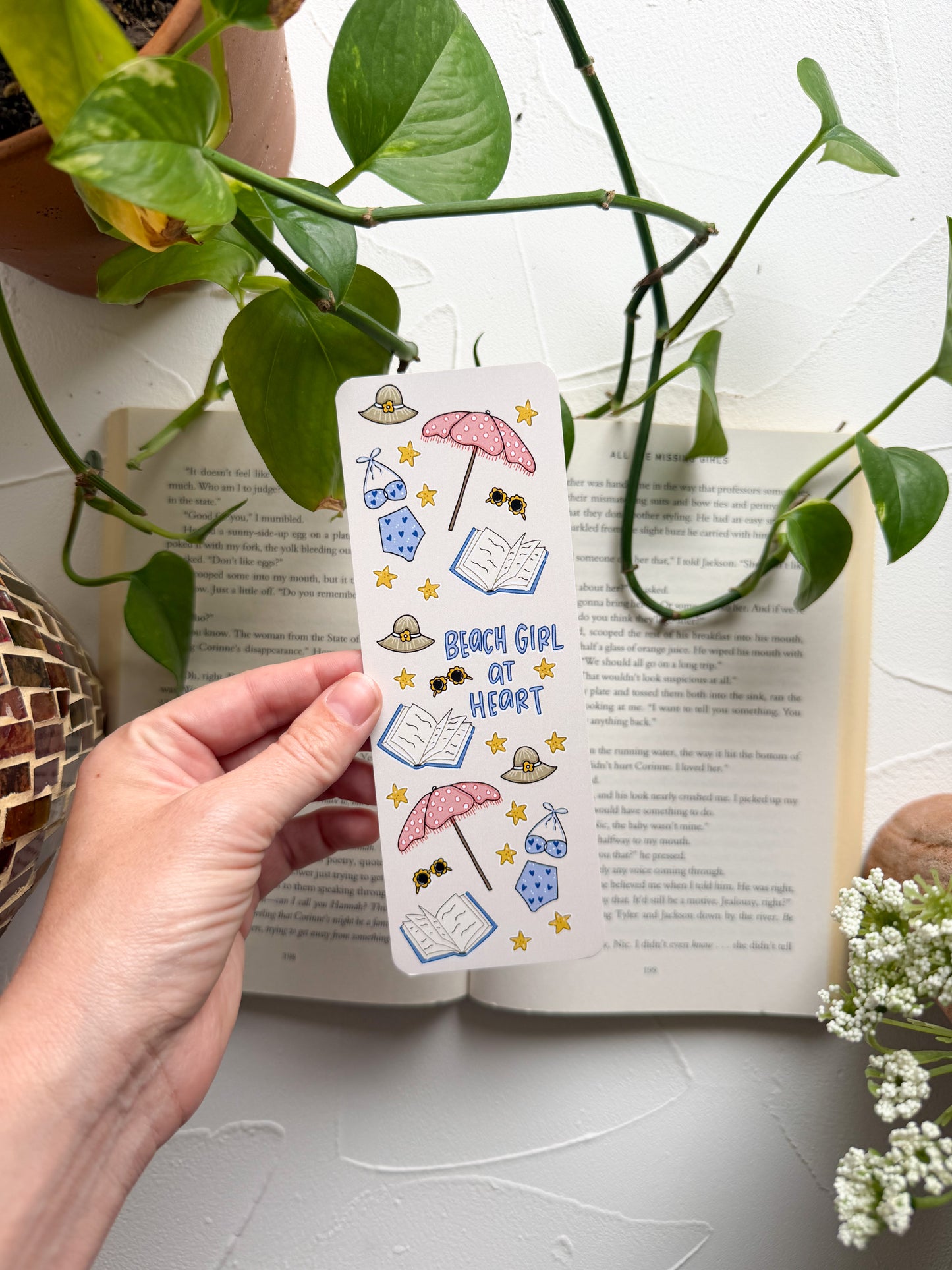 Beach Girl At Heart Bookmark