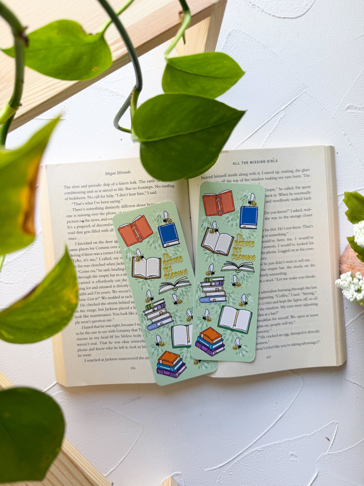 I'd Rather BEE Reading Bookmark