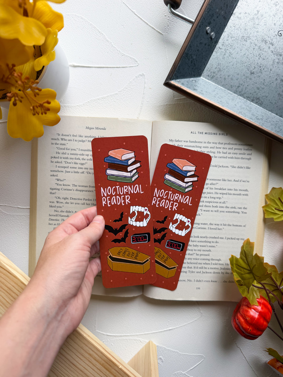 Nocturnal Reader Bookmark