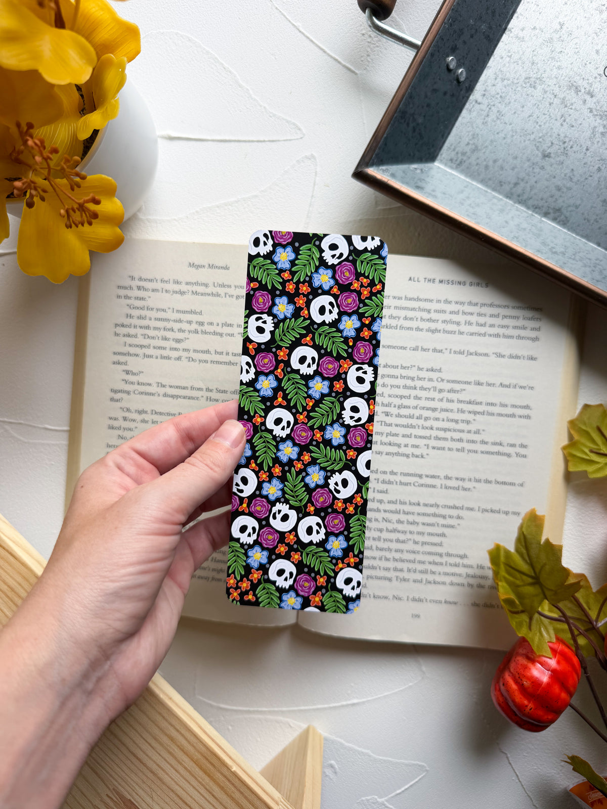 Skull Garden Bookmark