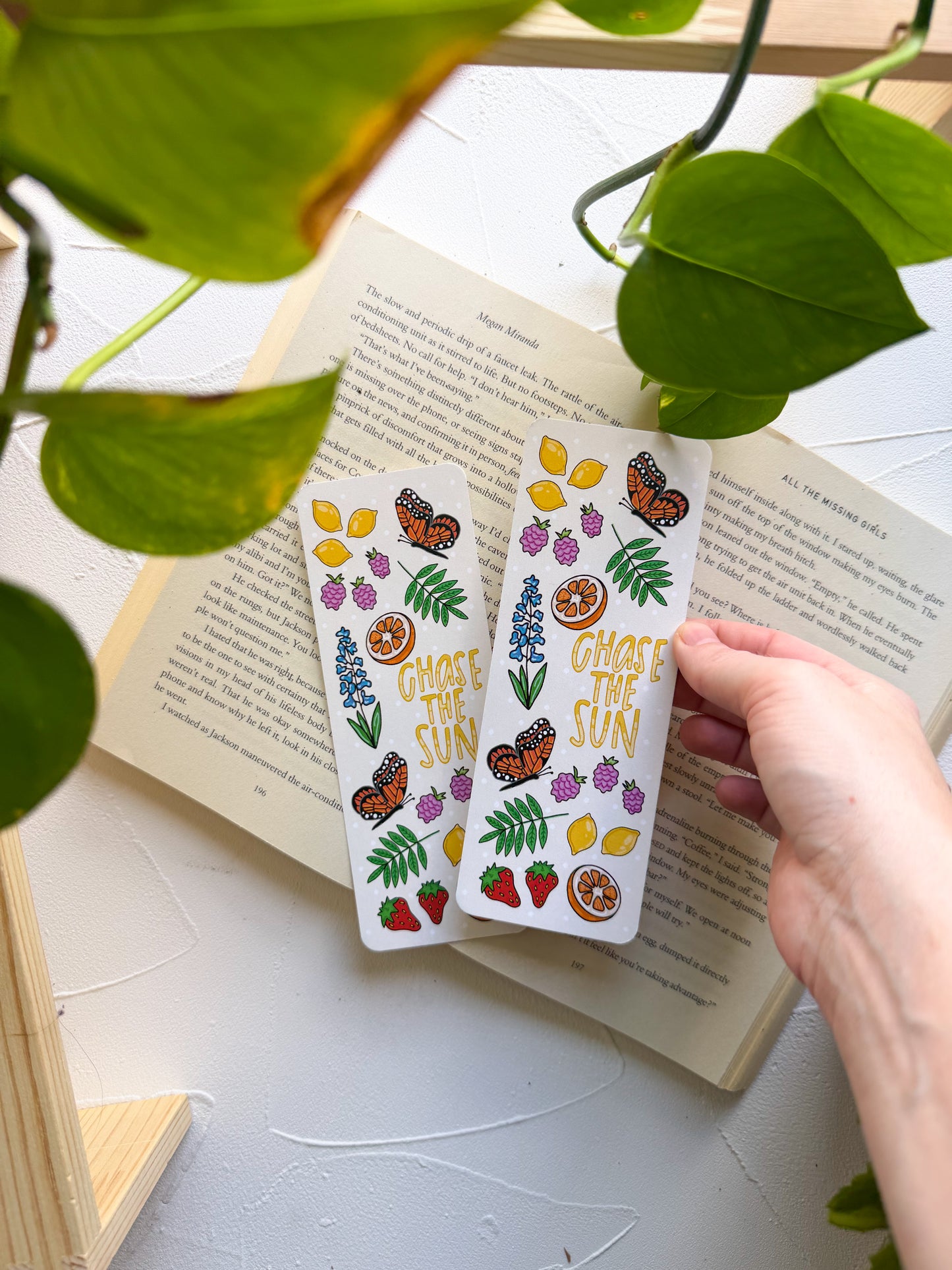 Chase The Sun Summer Doodles Bookmark