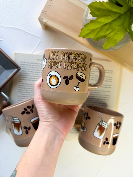 Less Depresso, More Espresso Mug
