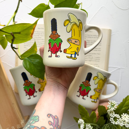 Arnold and Gerald Retro Diner Mug