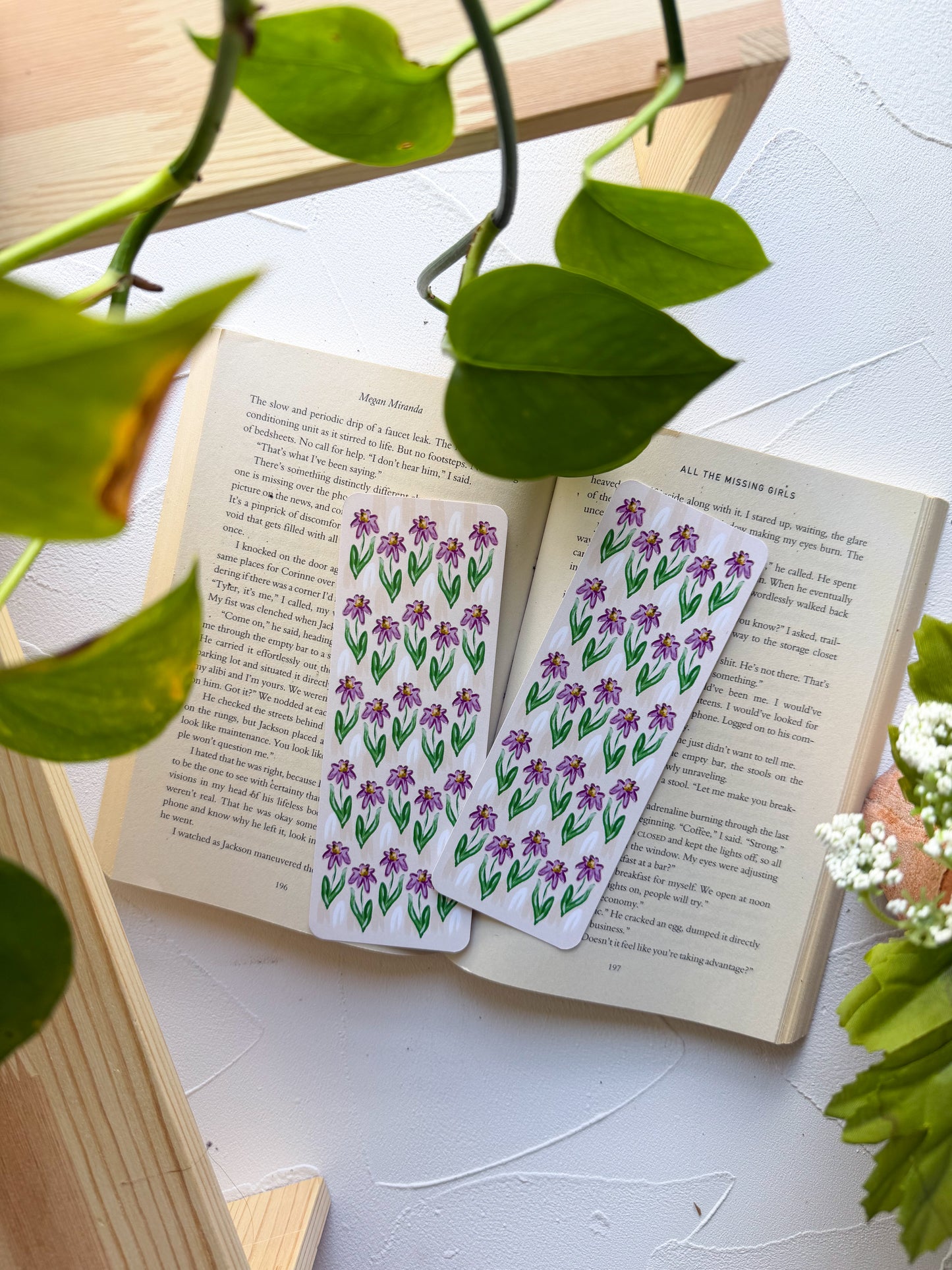 Spring Echinacea Bookmark