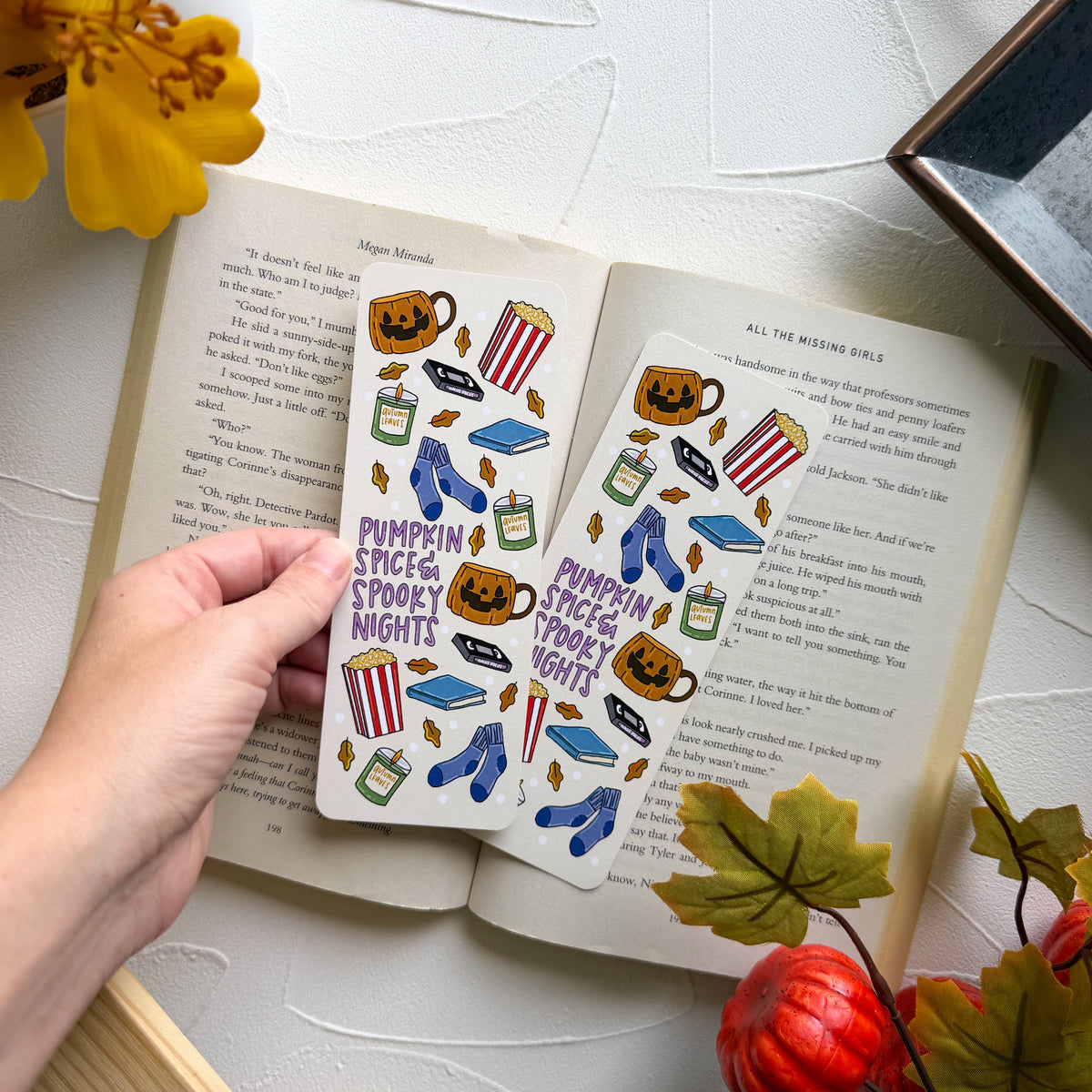 Pumpkin Spice & Spooky Nights Bookmark