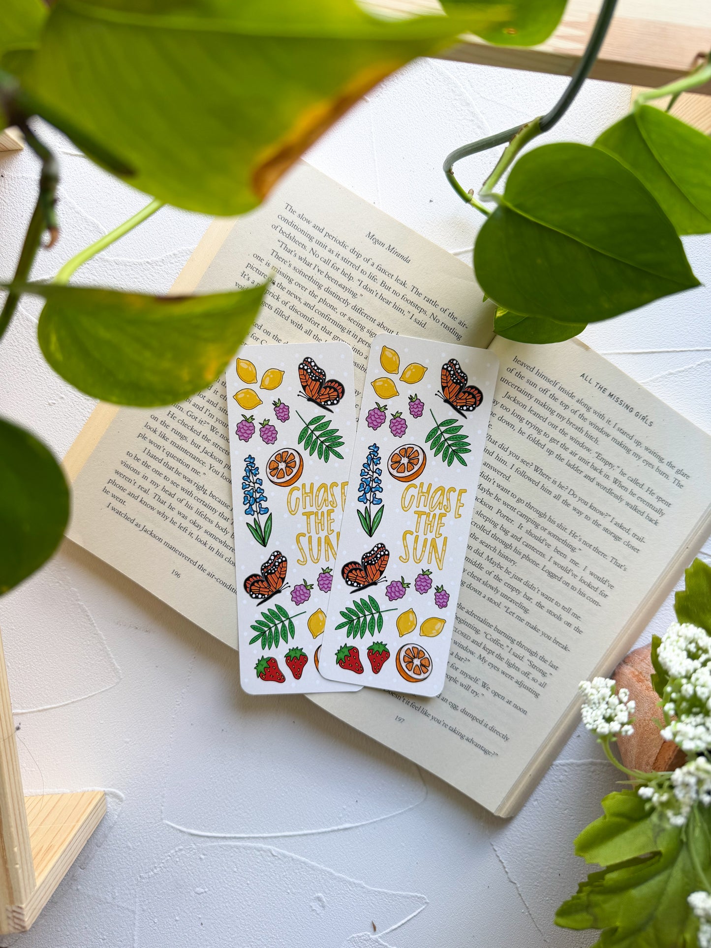 Chase The Sun Summer Doodles Bookmark