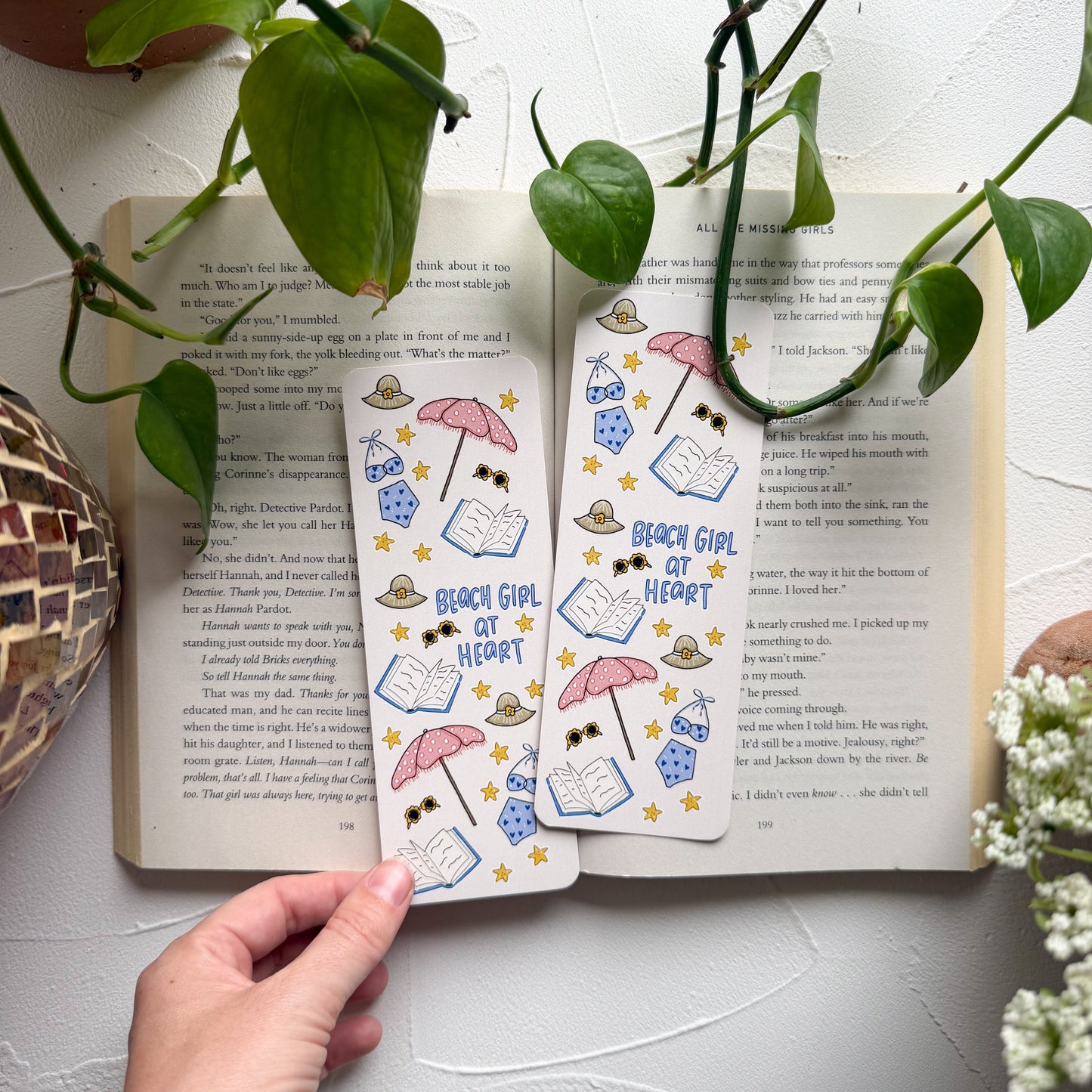 Beach Girl At Heart Bookmark