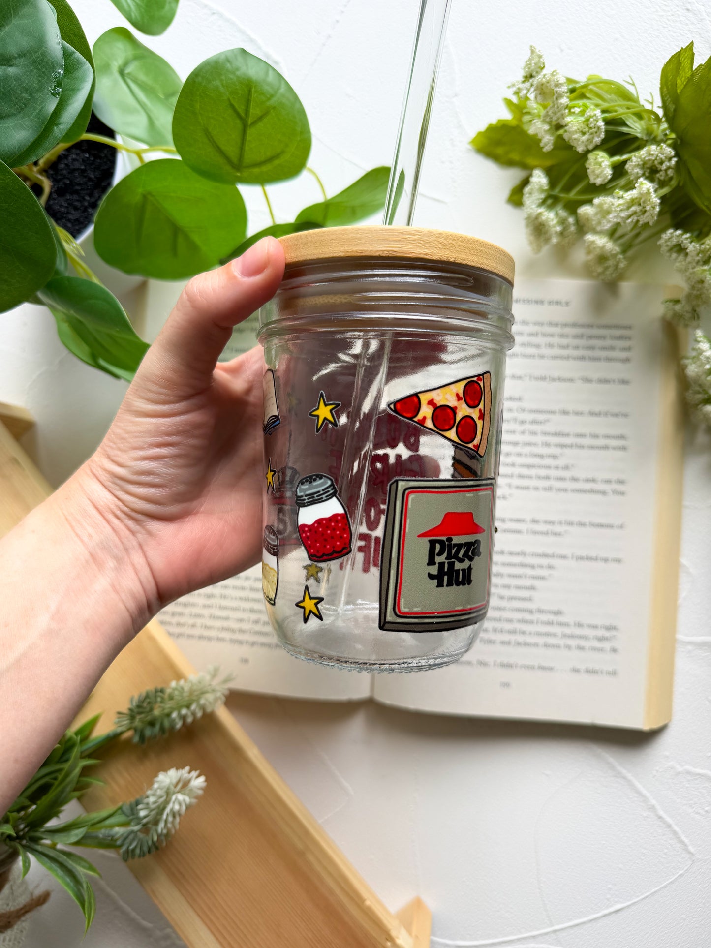 Book It Girlie Mason Jar Cups (PREORDER)