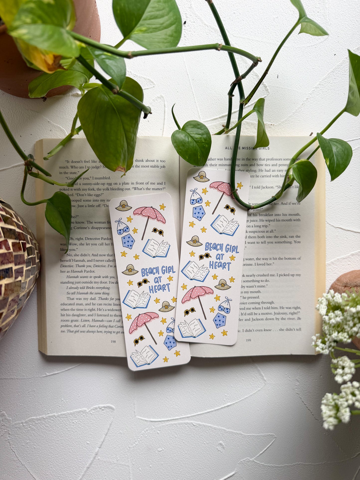 Beach Girl At Heart Bookmark