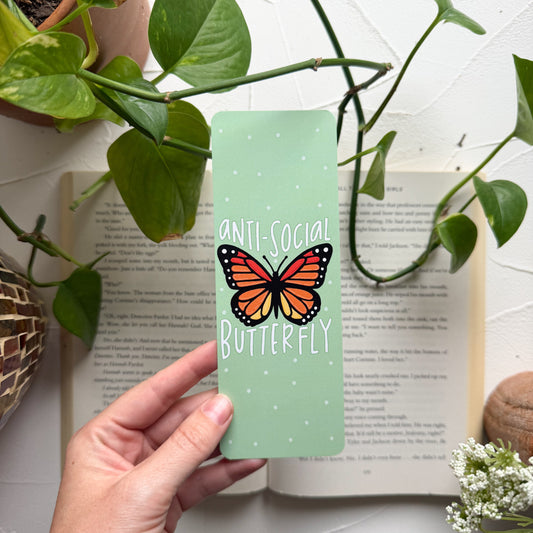 Anti-Social Butterfly Bookmark