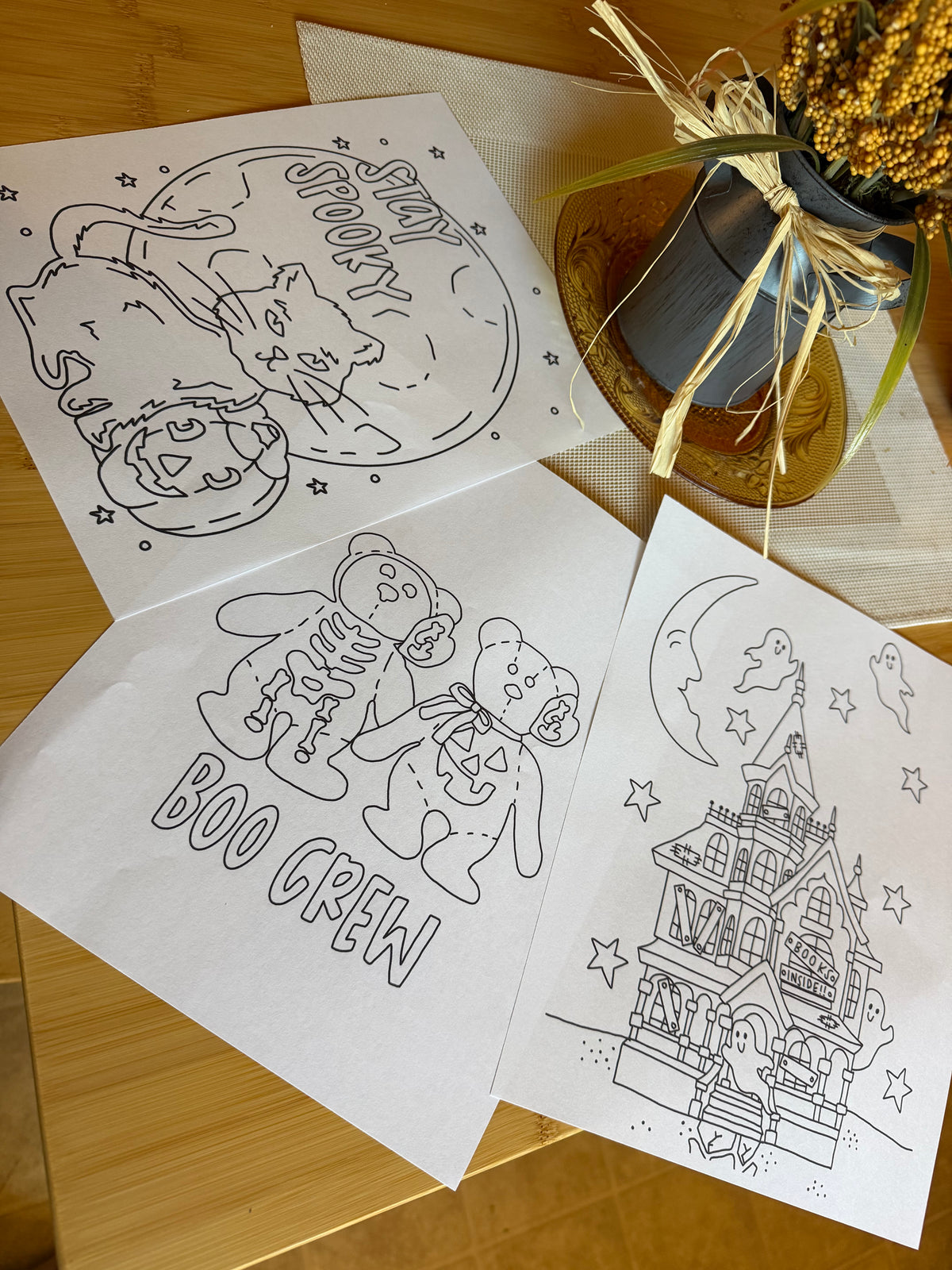 -digital download- October 2026 Coloring Page Bundle