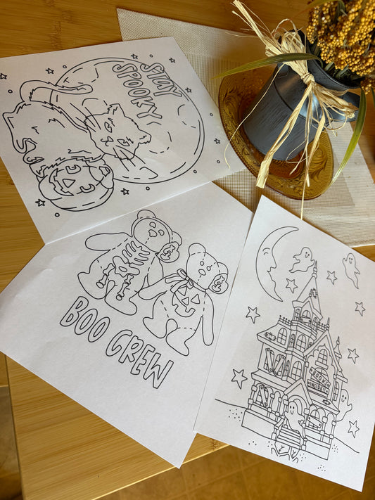 -digital download- October 2026 Coloring Page Bundle