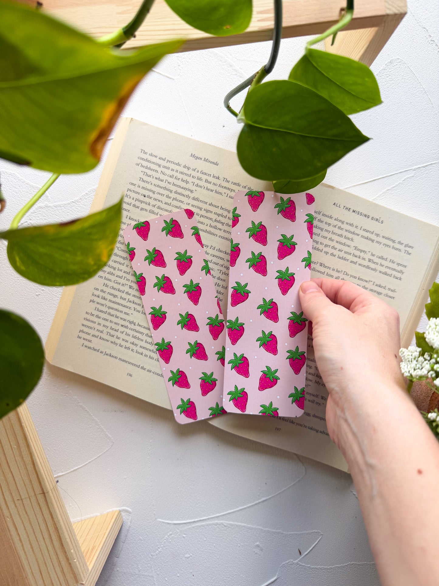 Summer Strawberries Bookmark