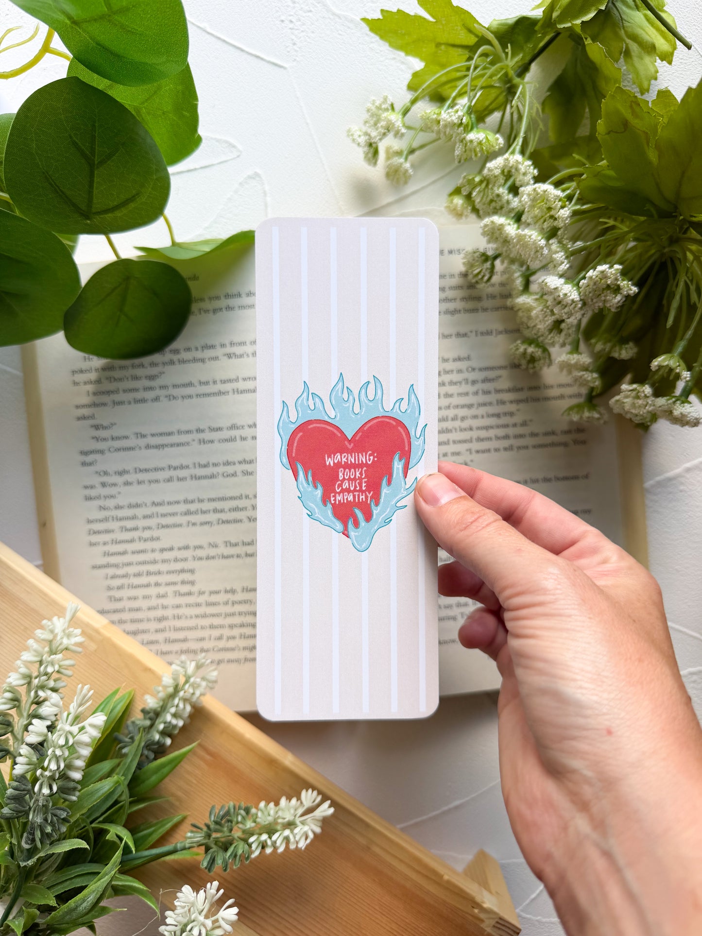 Warning: Books Cause Empathy Bookmark