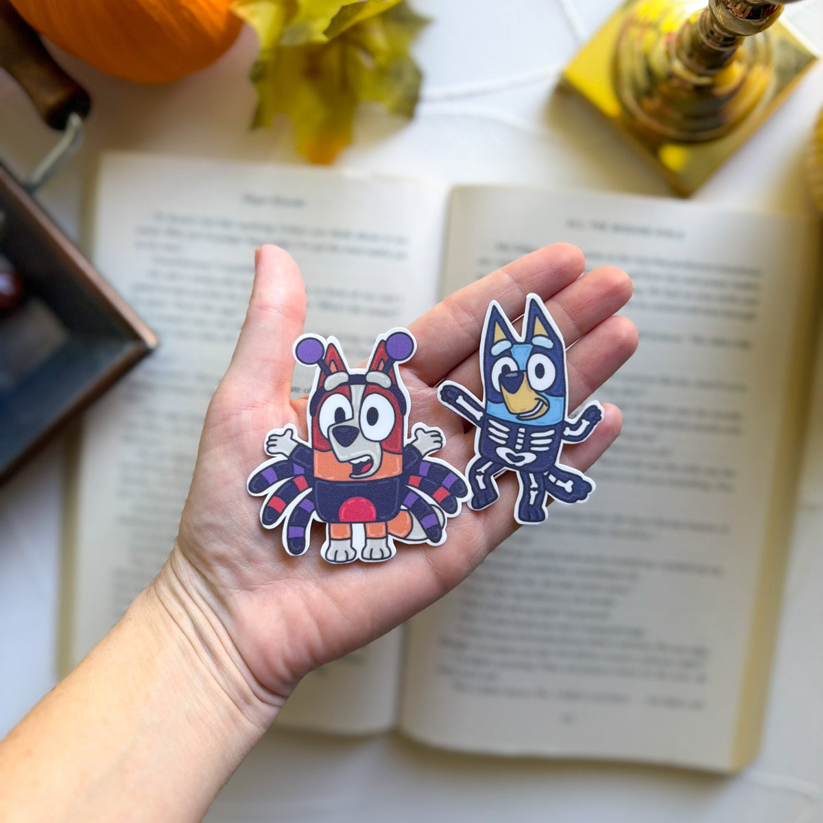 Bluey and Bingo Halloween Sticker Set