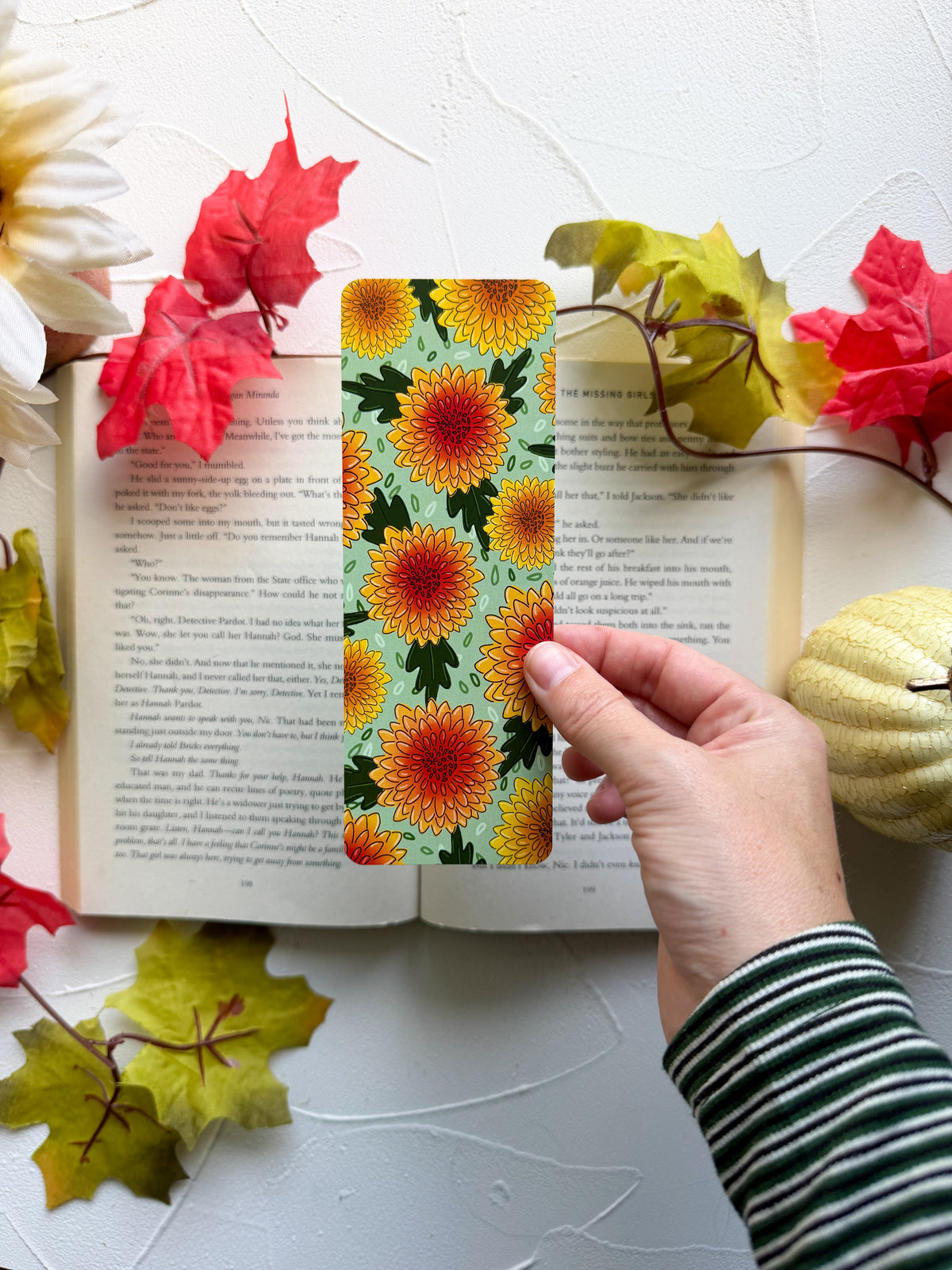 Autumn Mums Bookmark
