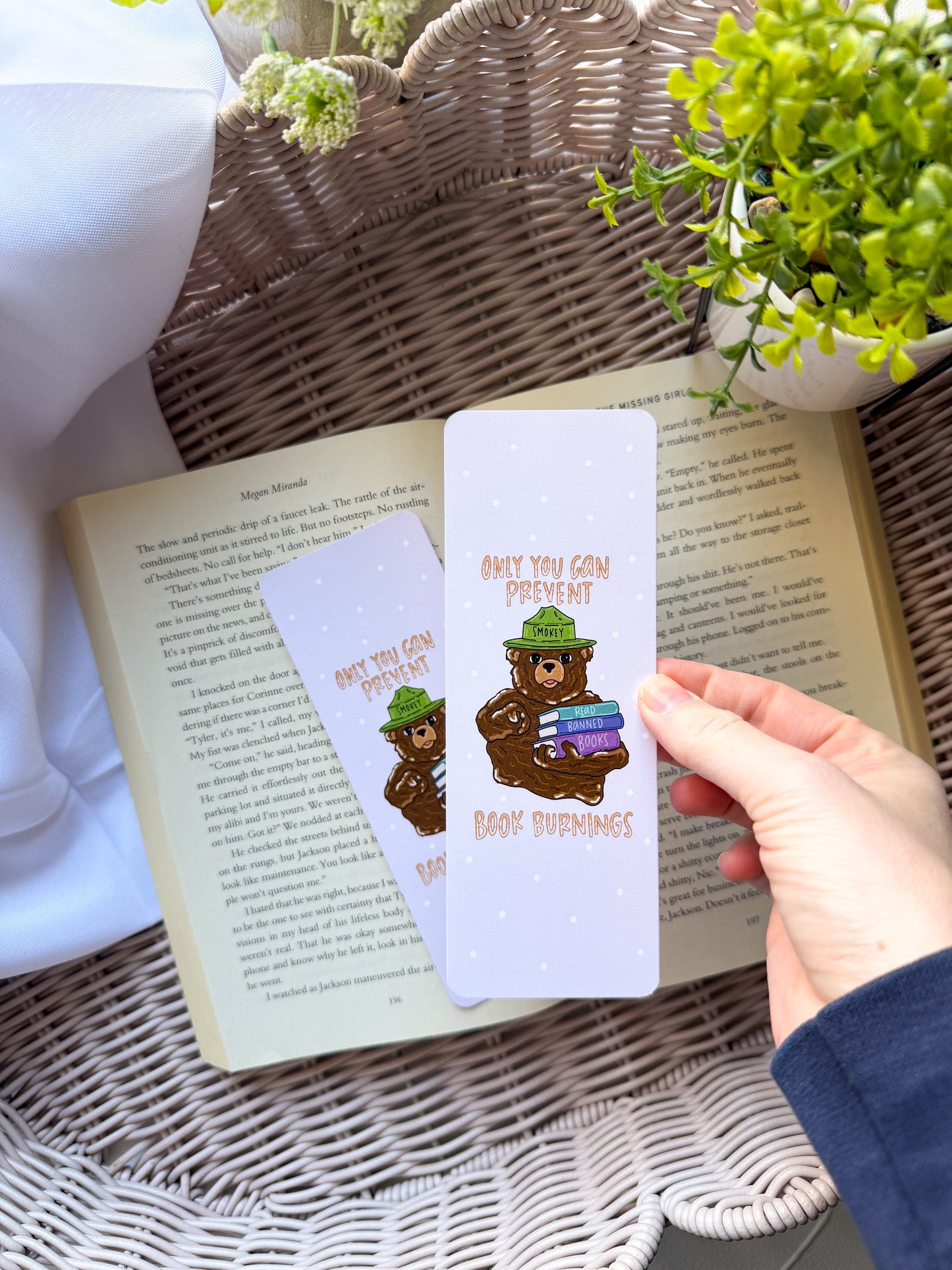 Smokey the Bear Read Banned Books Bookmark