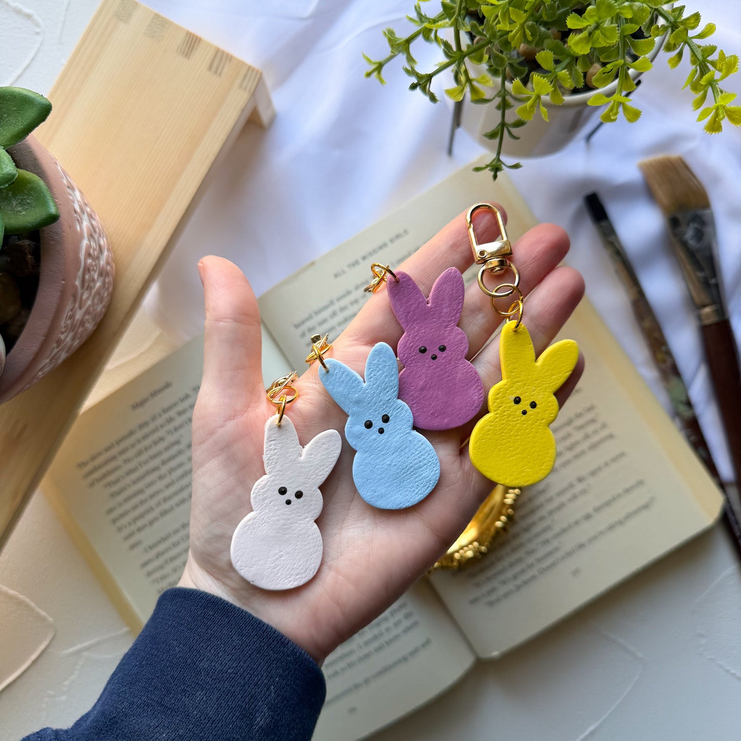 SALE Handmade Peeps Keychain/Bag Charm