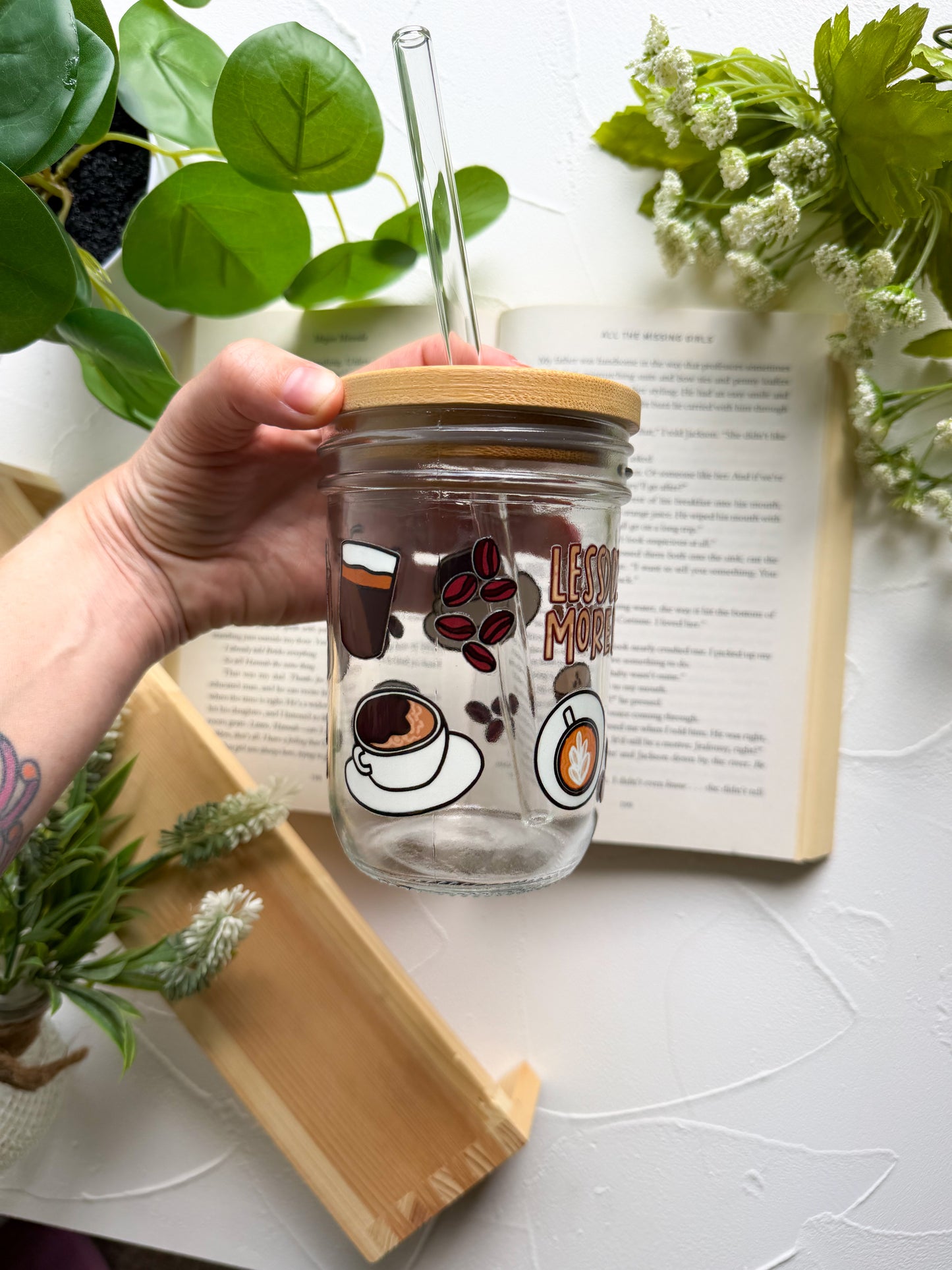 More Depresso Less Espresso Mason Jar Cup