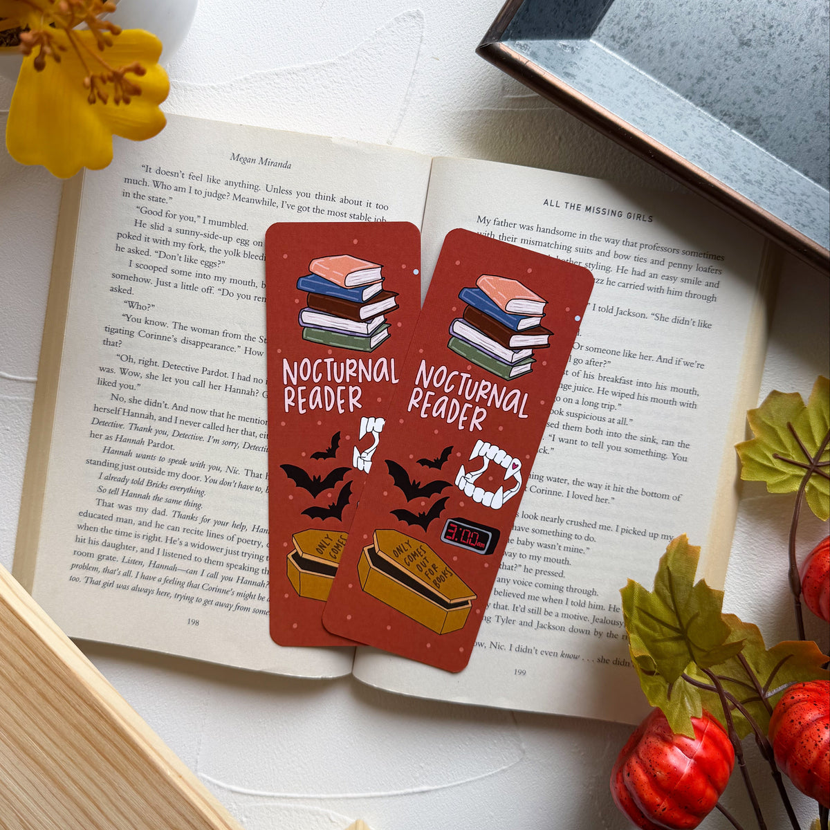 Nocturnal Reader Bookmark
