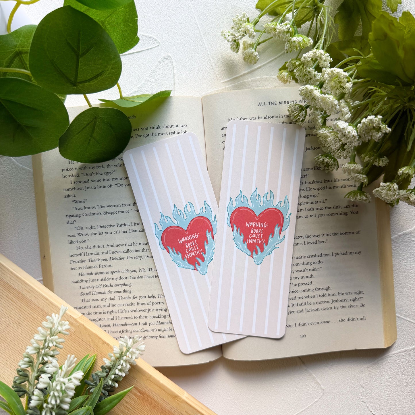 Warning: Books Cause Empathy Bookmark