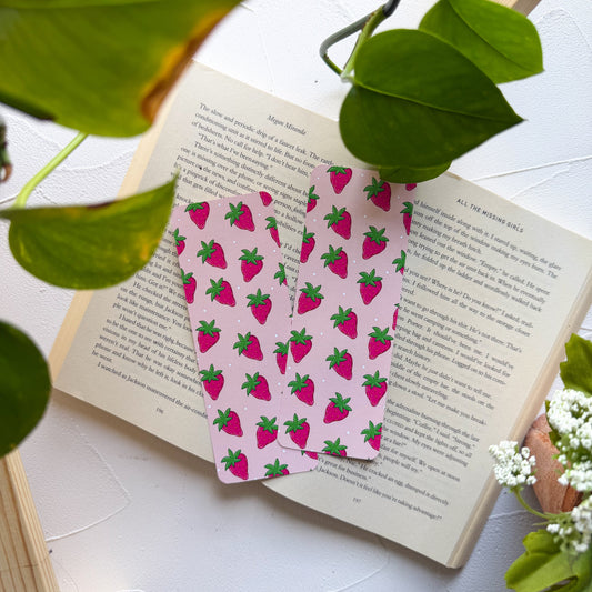 Summer Strawberries Bookmark