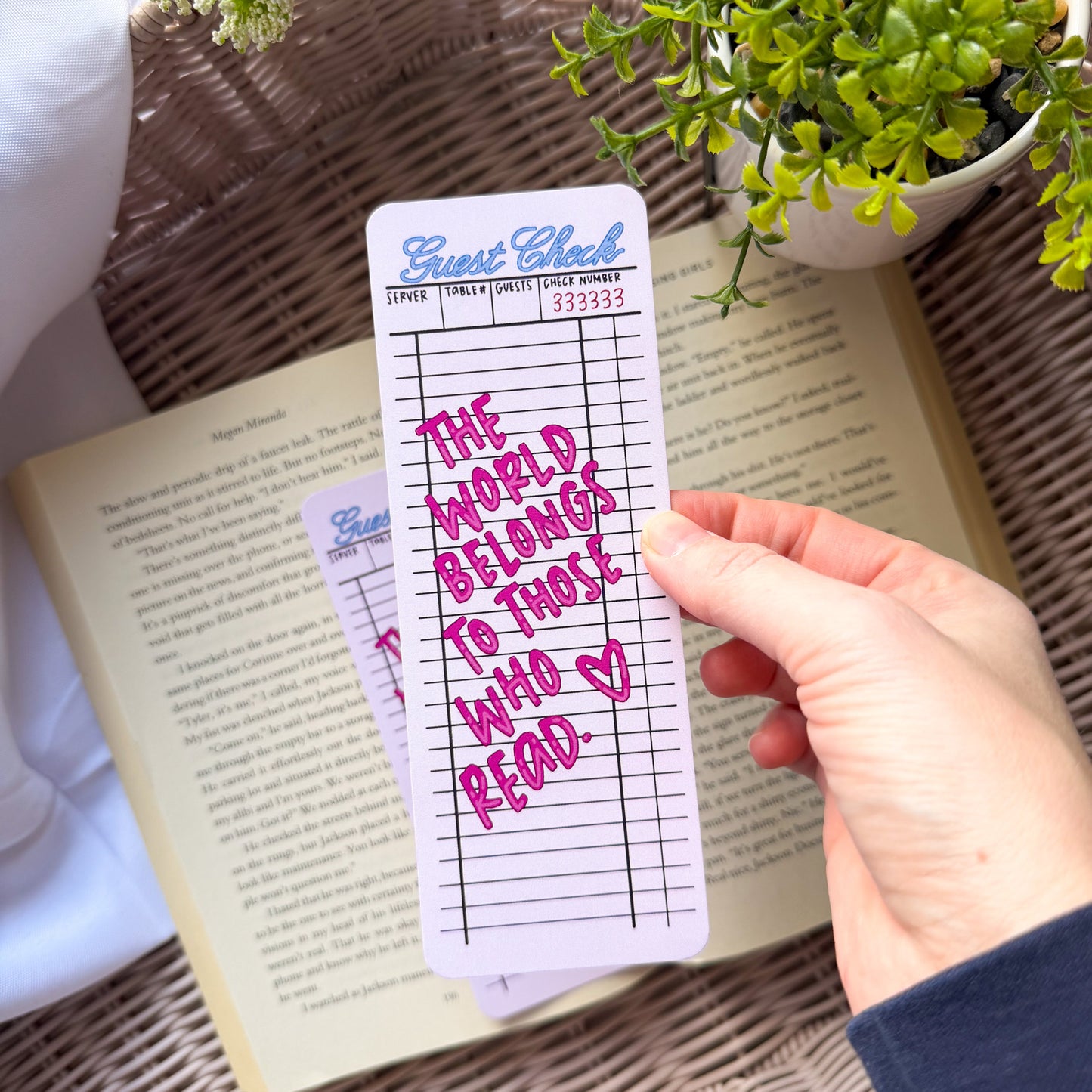 The World Belongs To Those Who Read Bookmark (Guest Check #2)