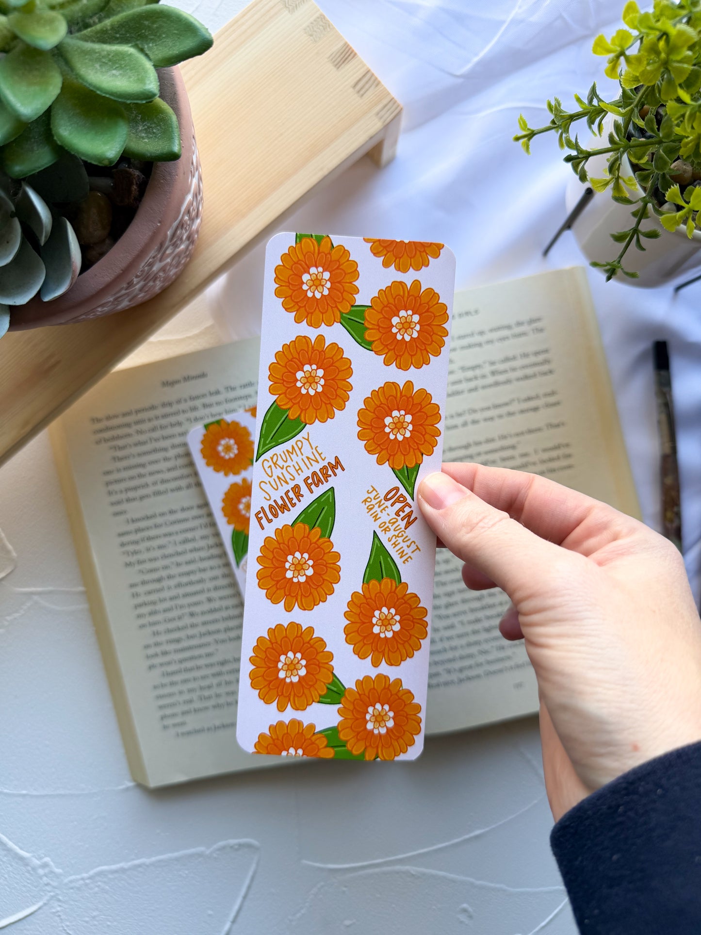 Grumpy Sunshine Flower Farm Bookmark