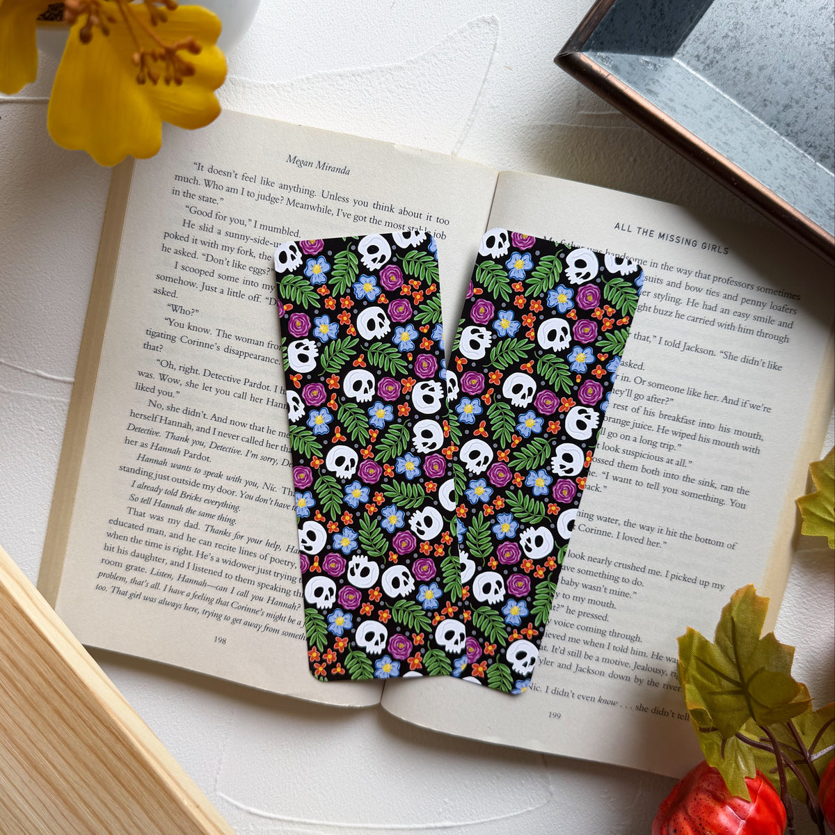 Skull Garden Bookmark