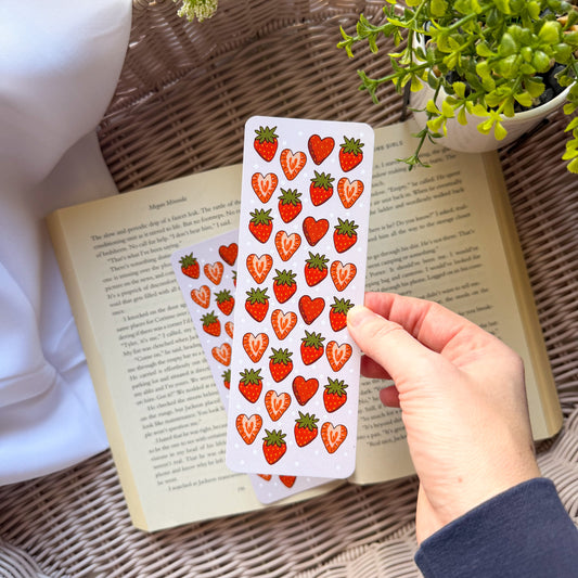 Champagne Strawberries Bookmark
