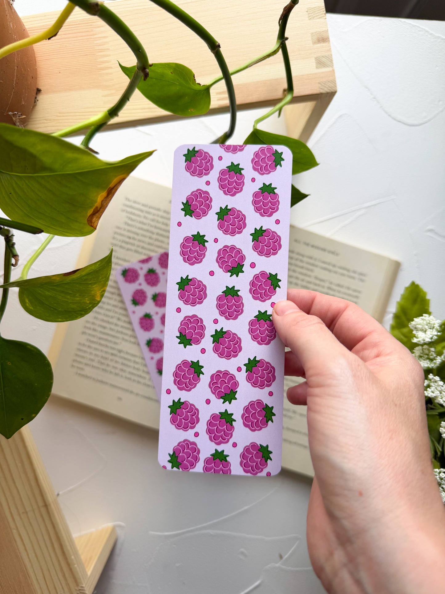 Ripe Raspberry Bookmark
