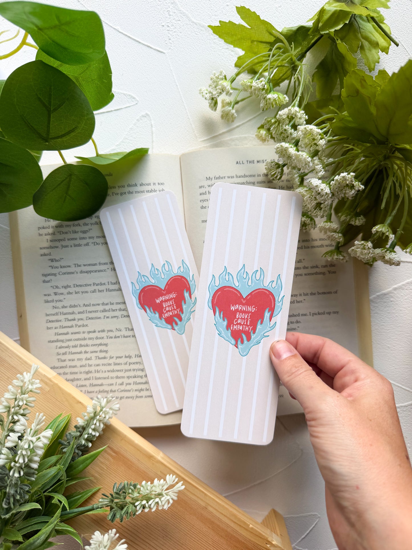 Warning: Books Cause Empathy Bookmark