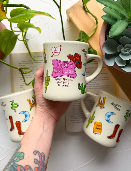 Howdy Girl Saloon Retro Diner Mug
