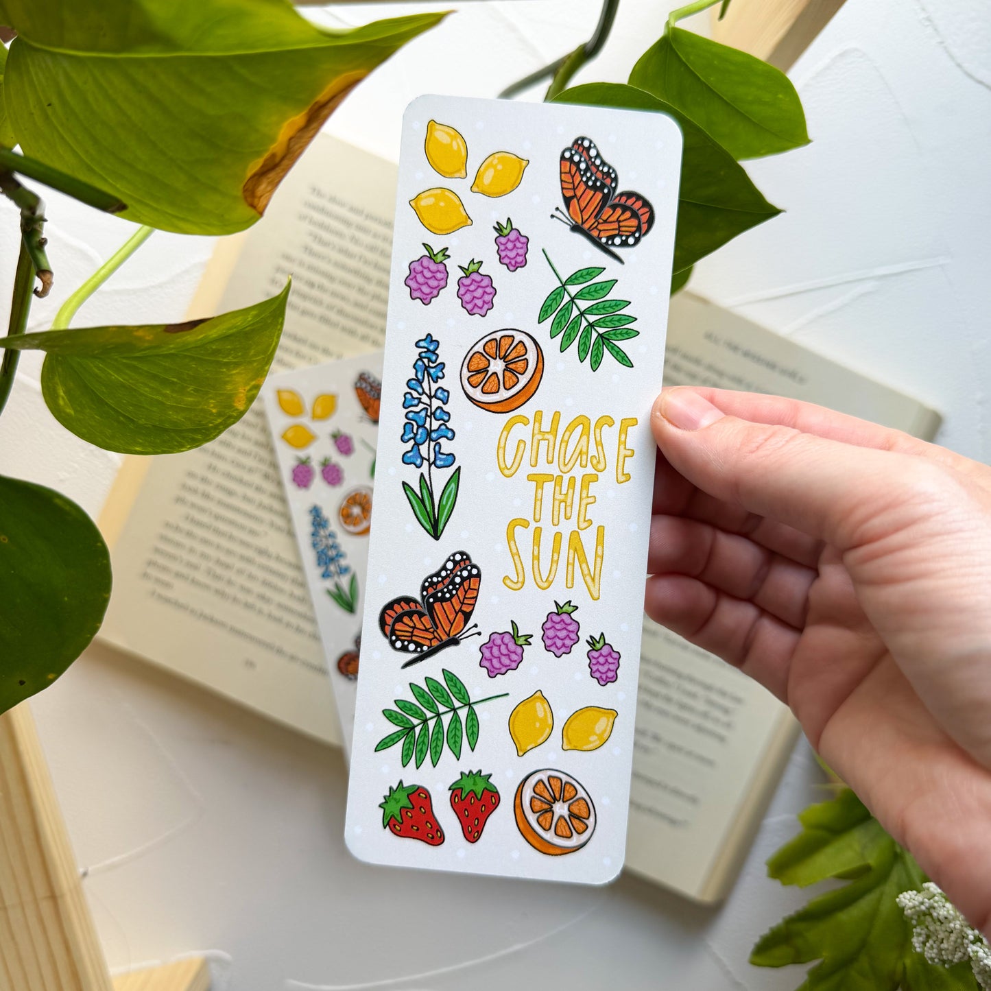 Chase The Sun Summer Doodles Bookmark