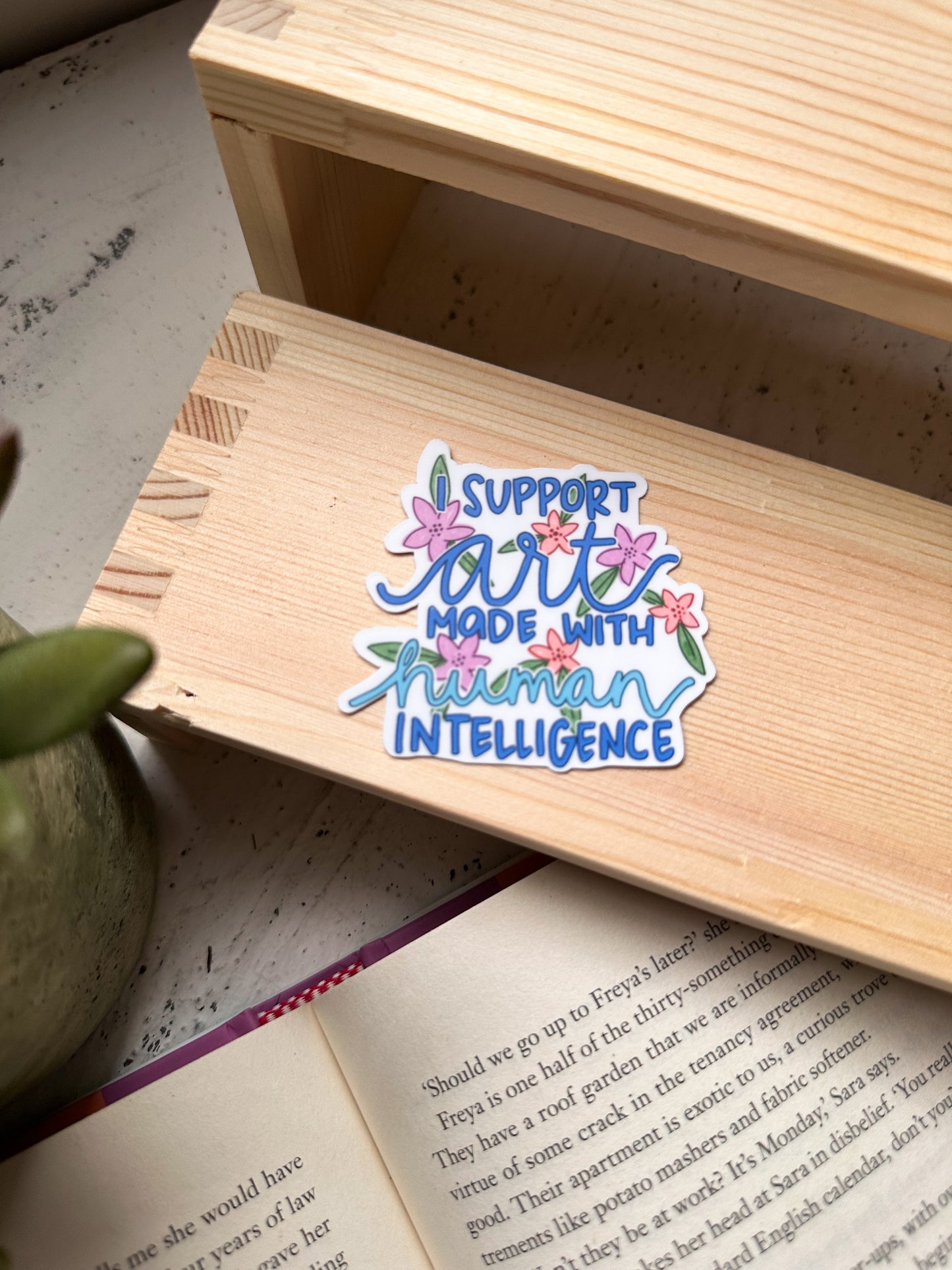I Support Human Artist Sticker