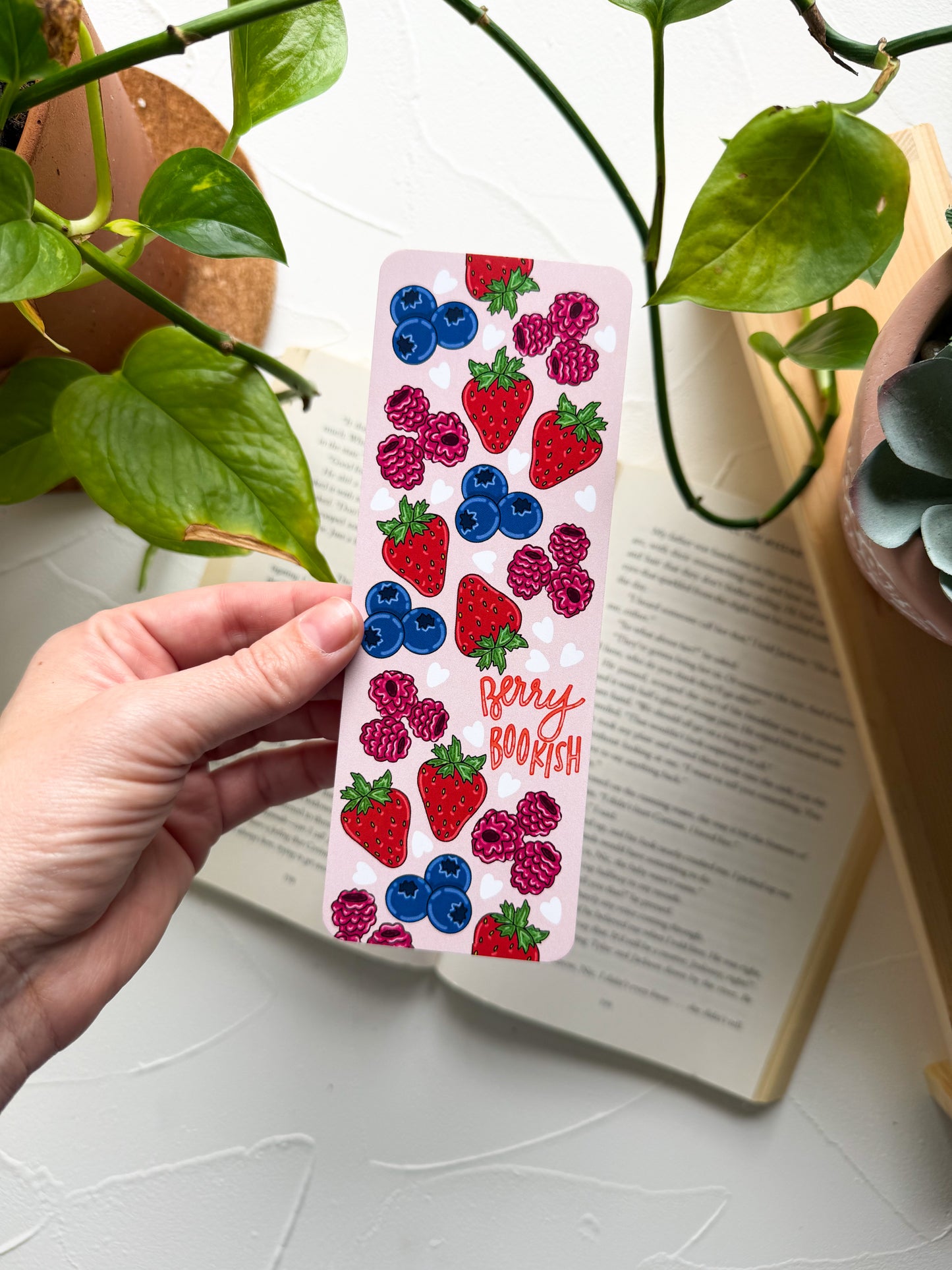 Berry Bookish Bookmark
