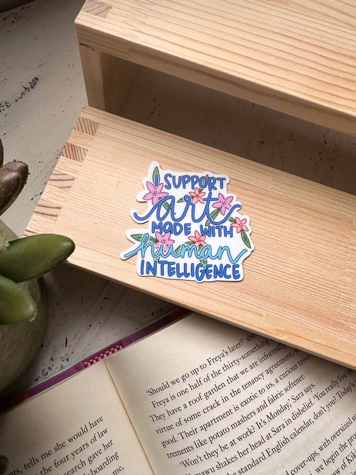 I Support Human Artist Sticker