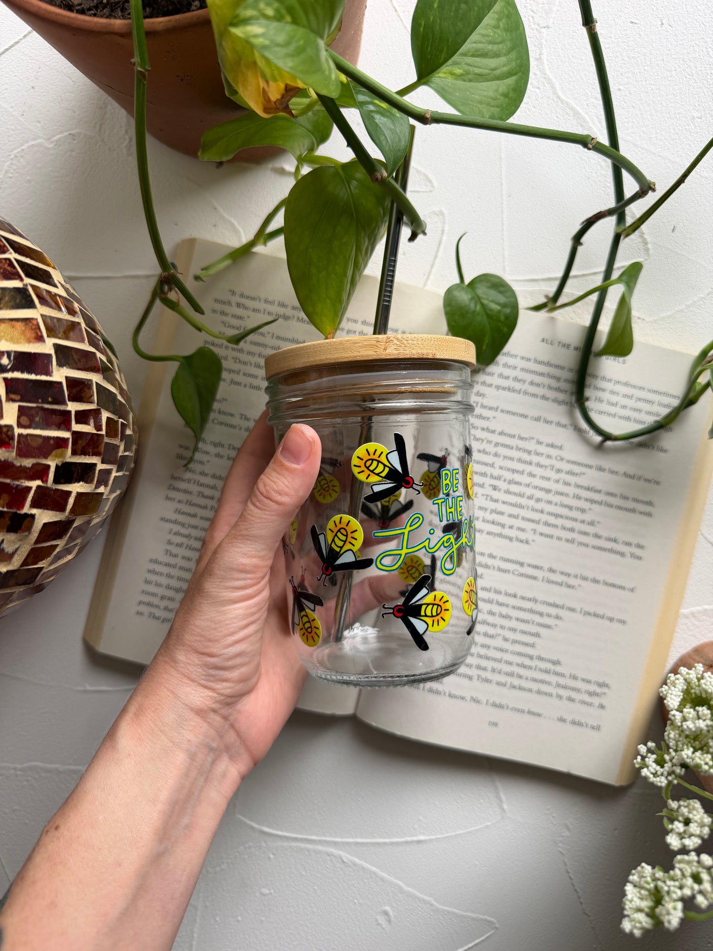 Be The Light Mason Jar Cup