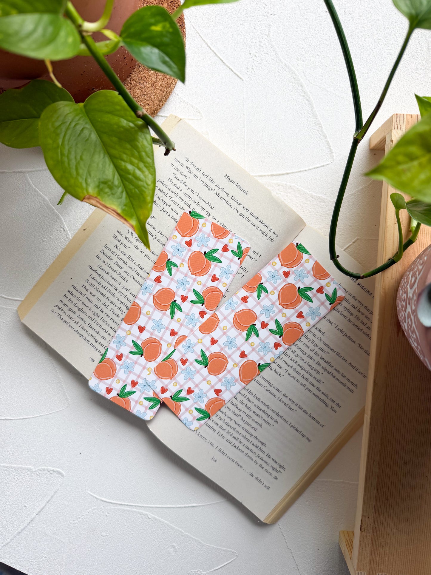 Summer Peaches Bookmark