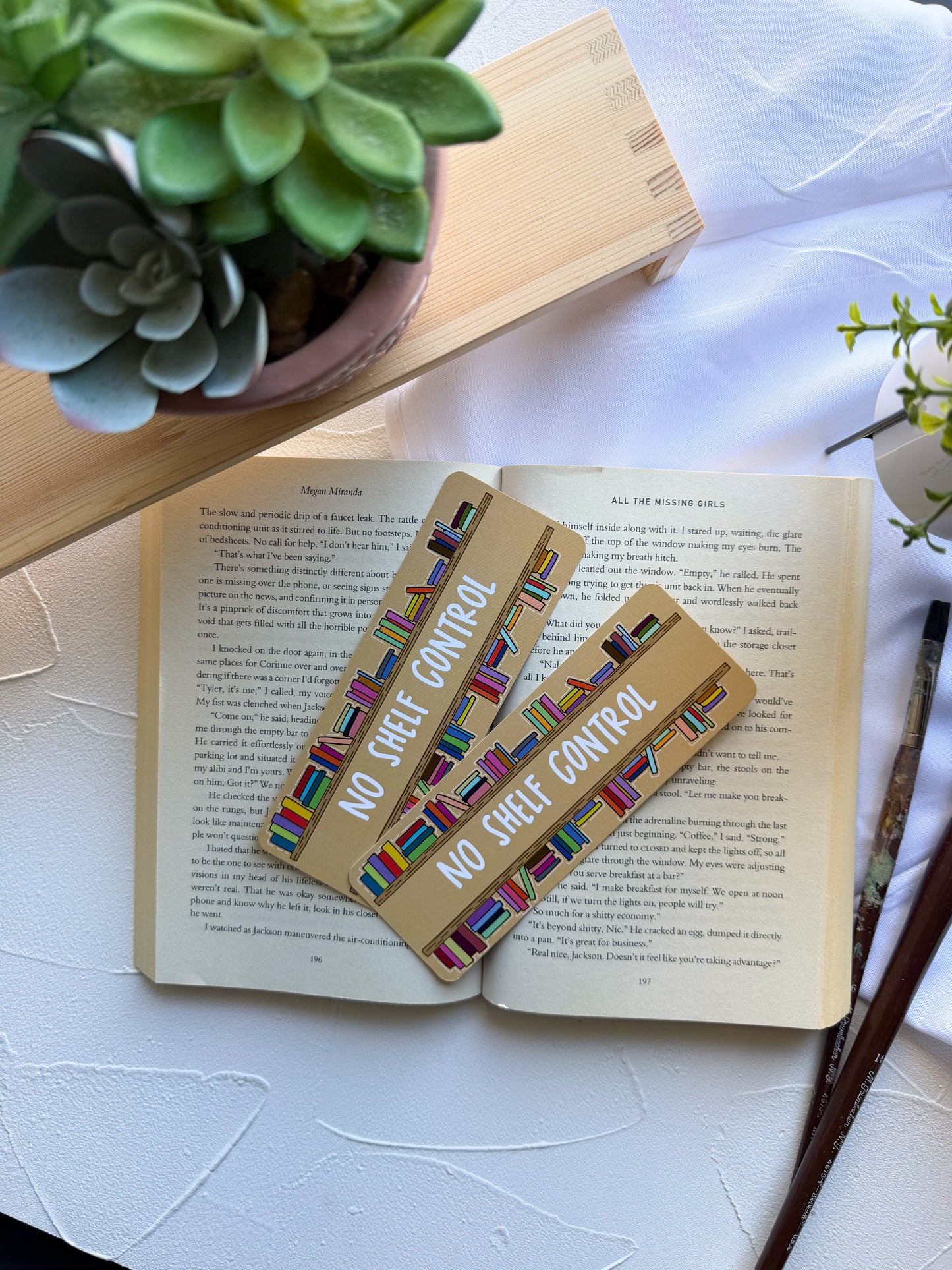 No Shelf Control Bookmark