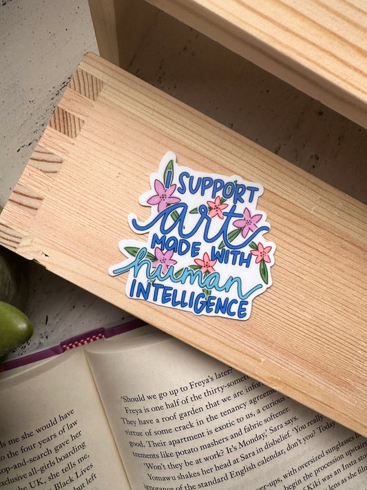 I Support Human Artist Sticker