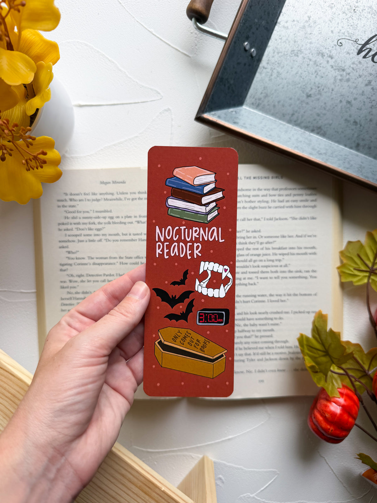 Nocturnal Reader Bookmark
