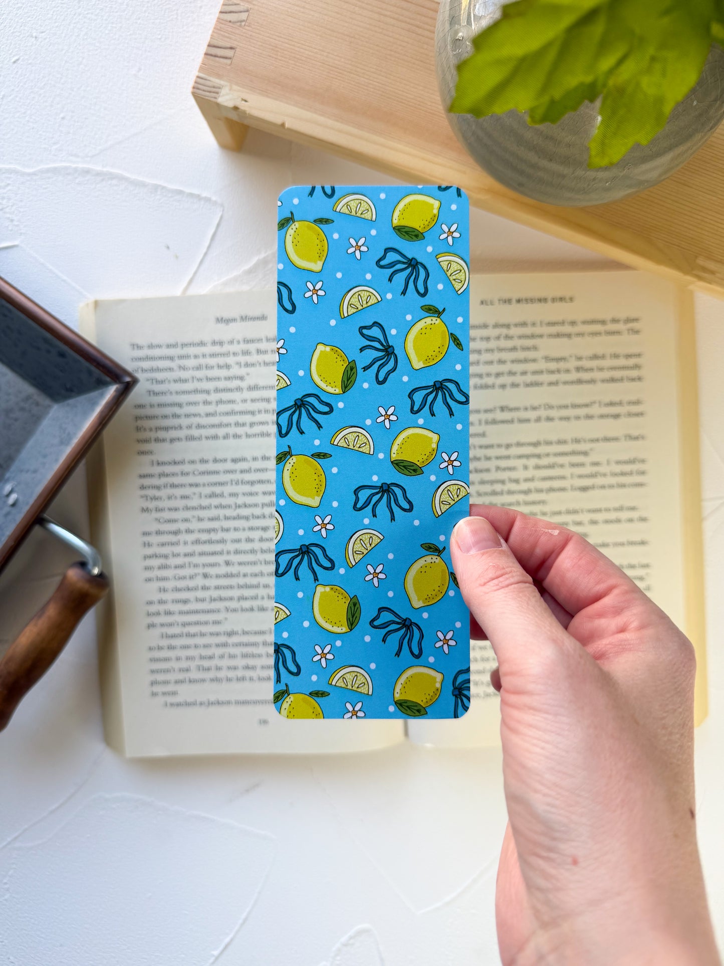 Blue Lemons Bookmark