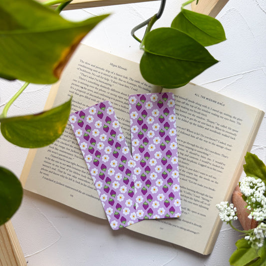 Strawberry Blossom Bookmark