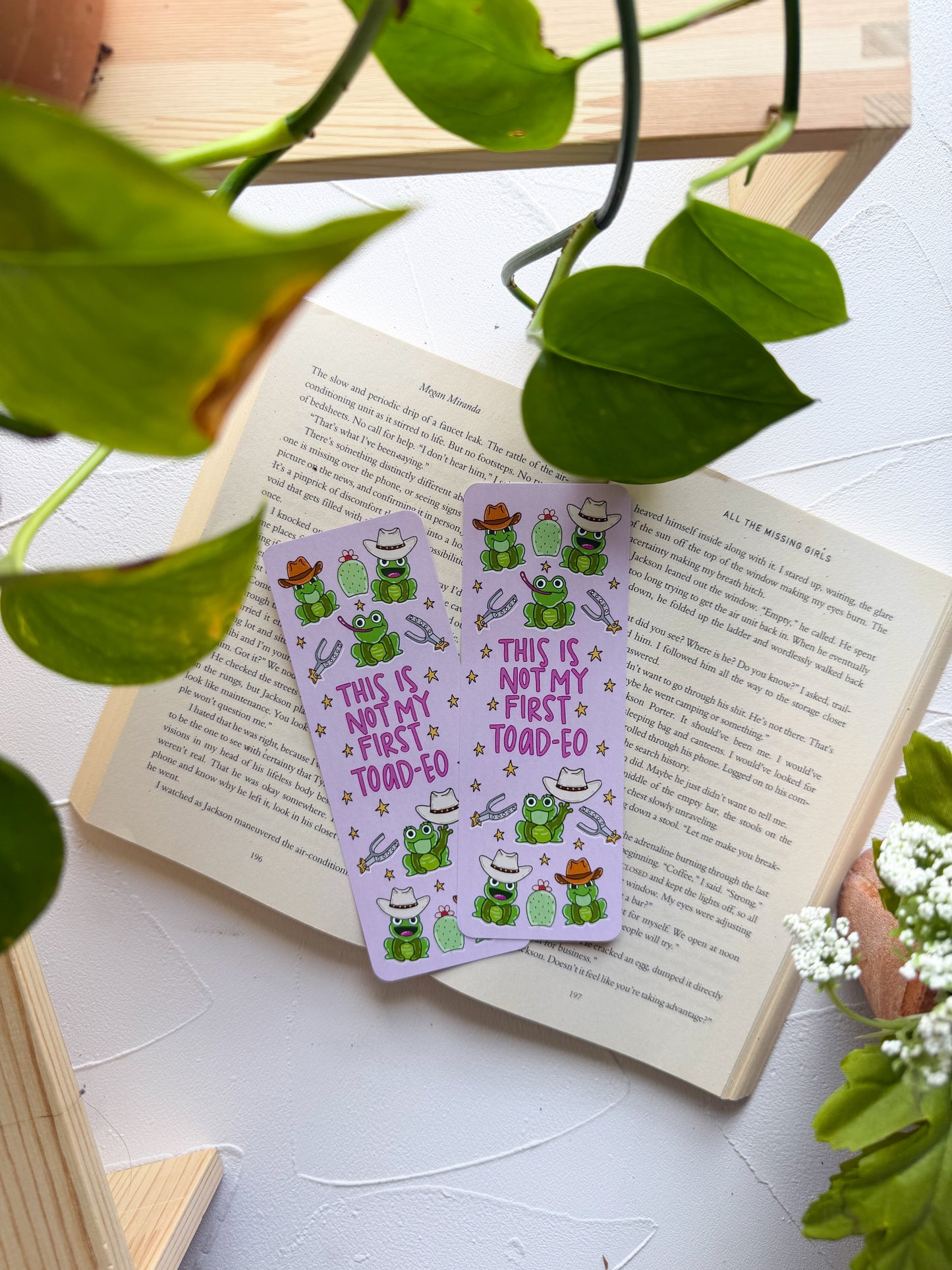 Not My First Toad-eo Bookmark