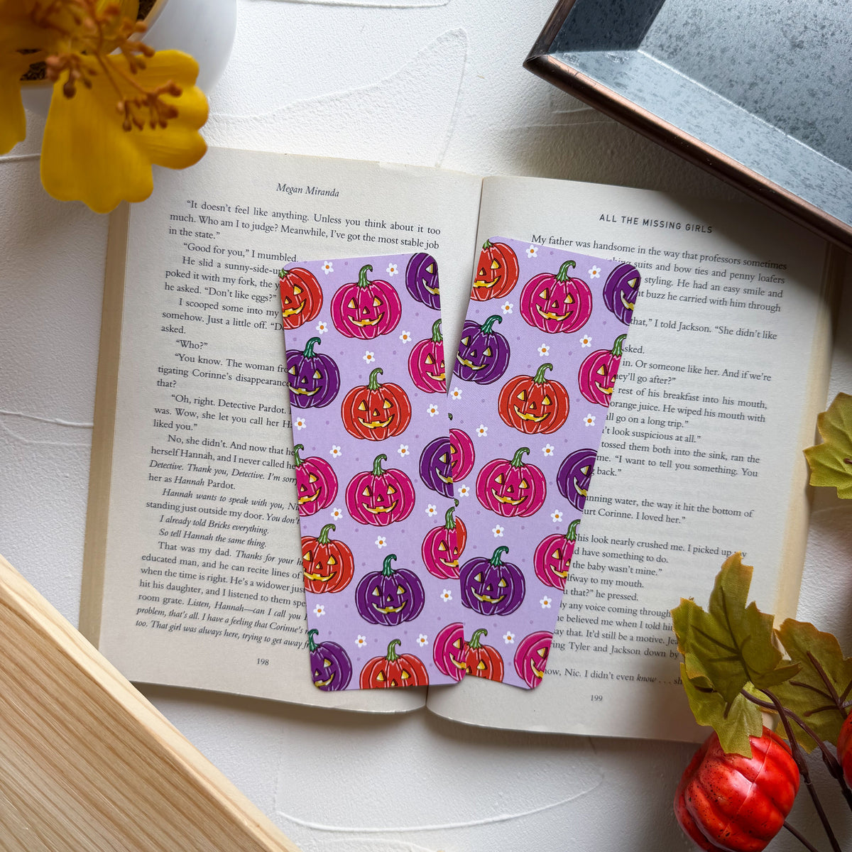 Neon Jack 'O Lantern Bookmark